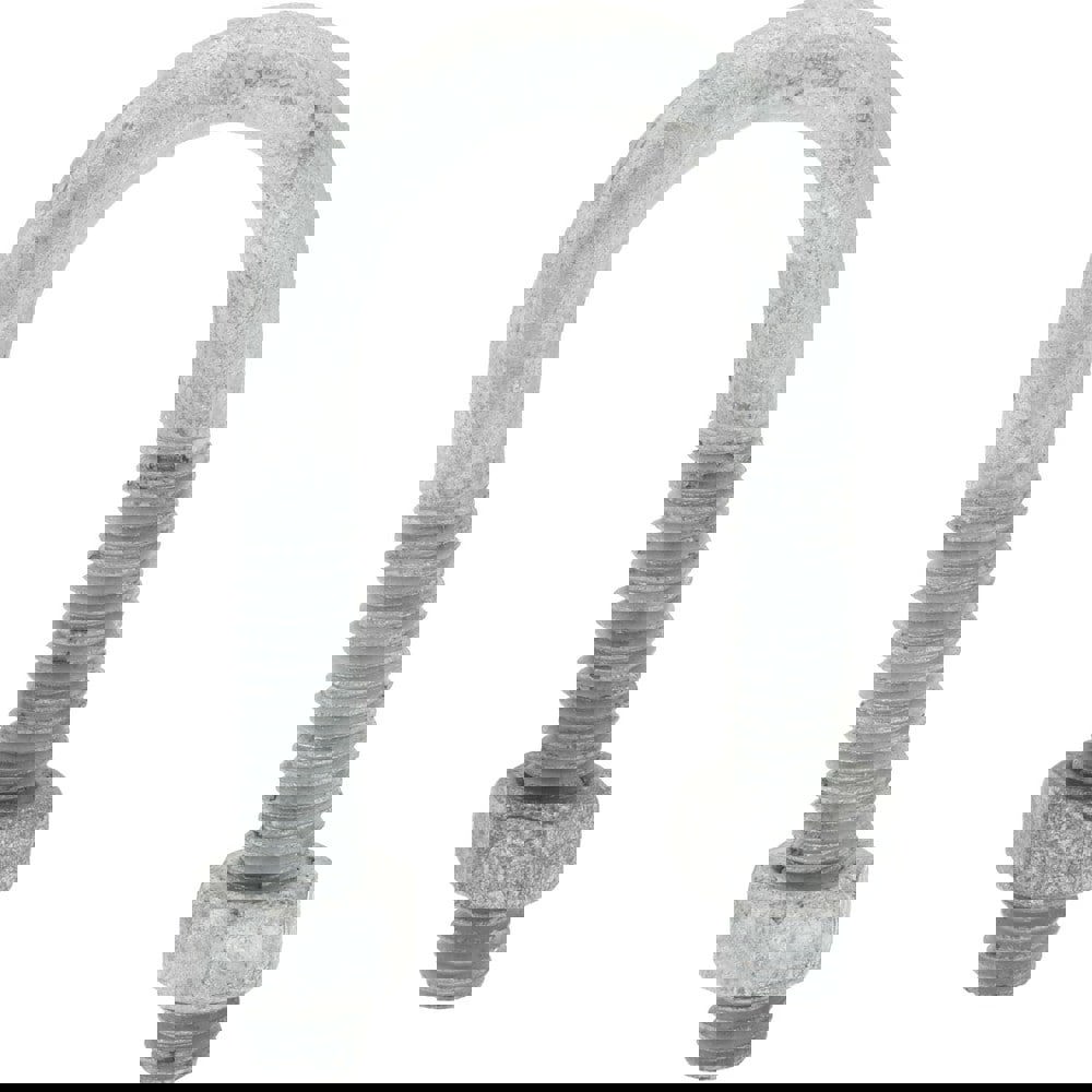 Round U-Bolt: Without Mount Plate, 5/16-18 UNC, 1-3/8